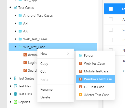 new test case
